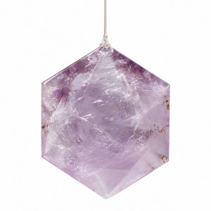 Pendule Améthyste Hexagone