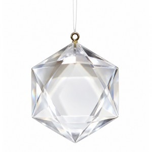 Pendule Cristal de roche Hexagone sur fil nylon