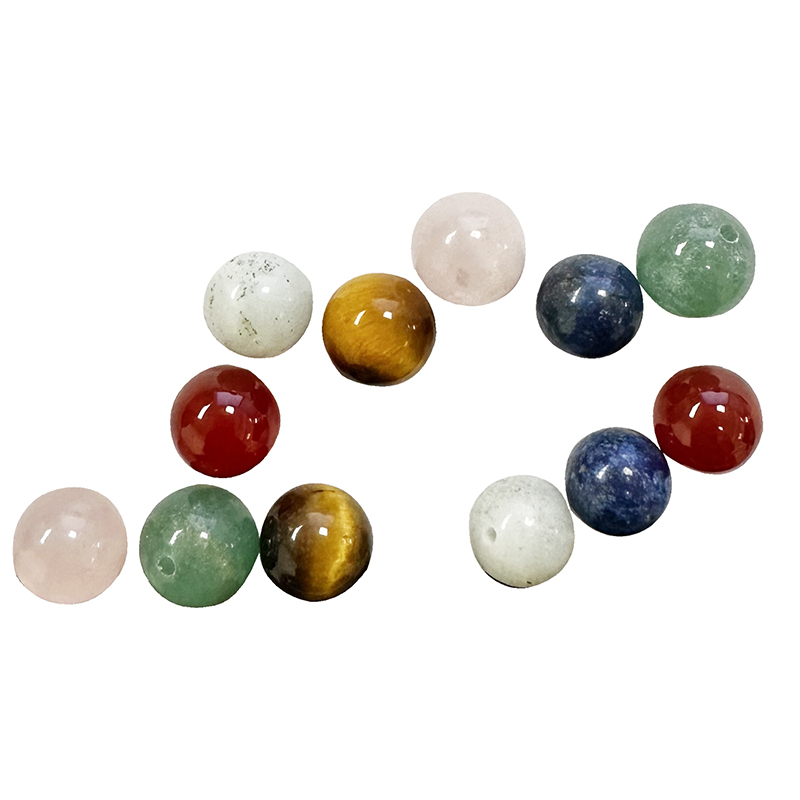 Perles semi trou - 8 mm - Lot de 12 pièces