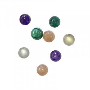 Perles semi trou - 8 mm - Lot de 8 pièces