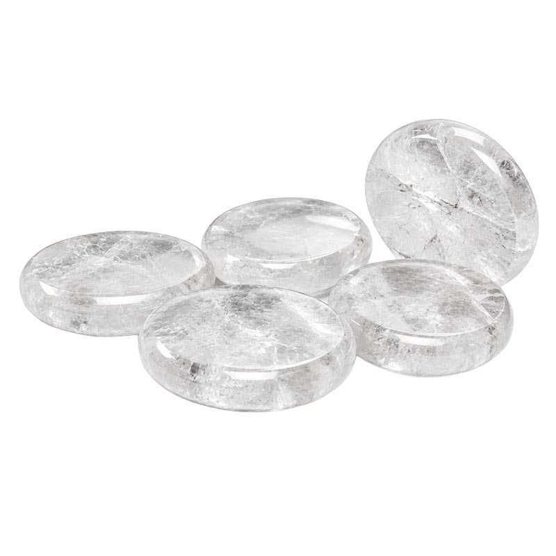 Pierre plate - lot de 5 pièces - différentes pierres