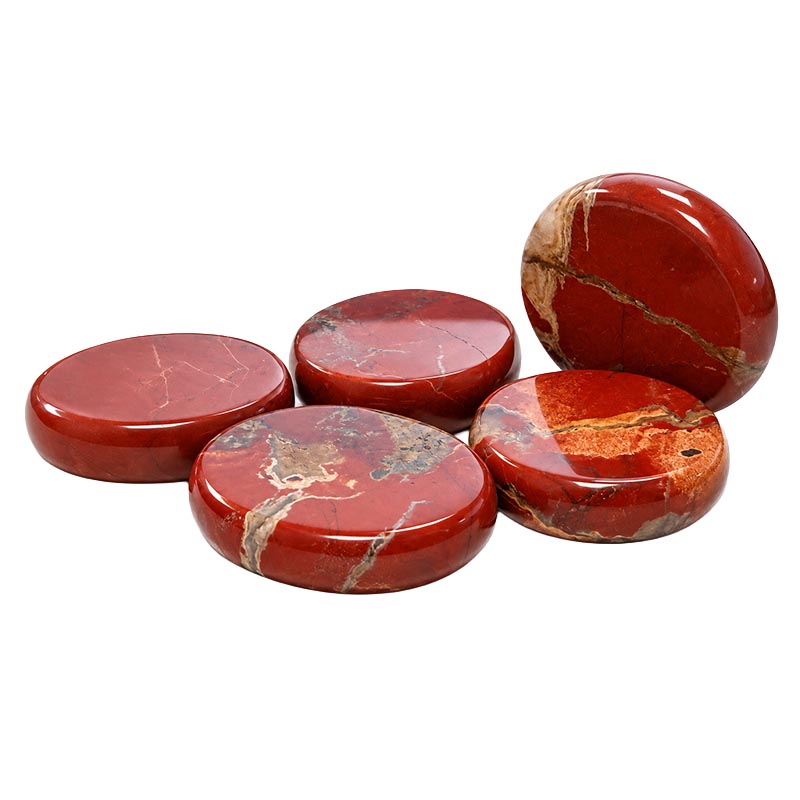 Pierre plate - lot de 5 pièces - différentes pierres