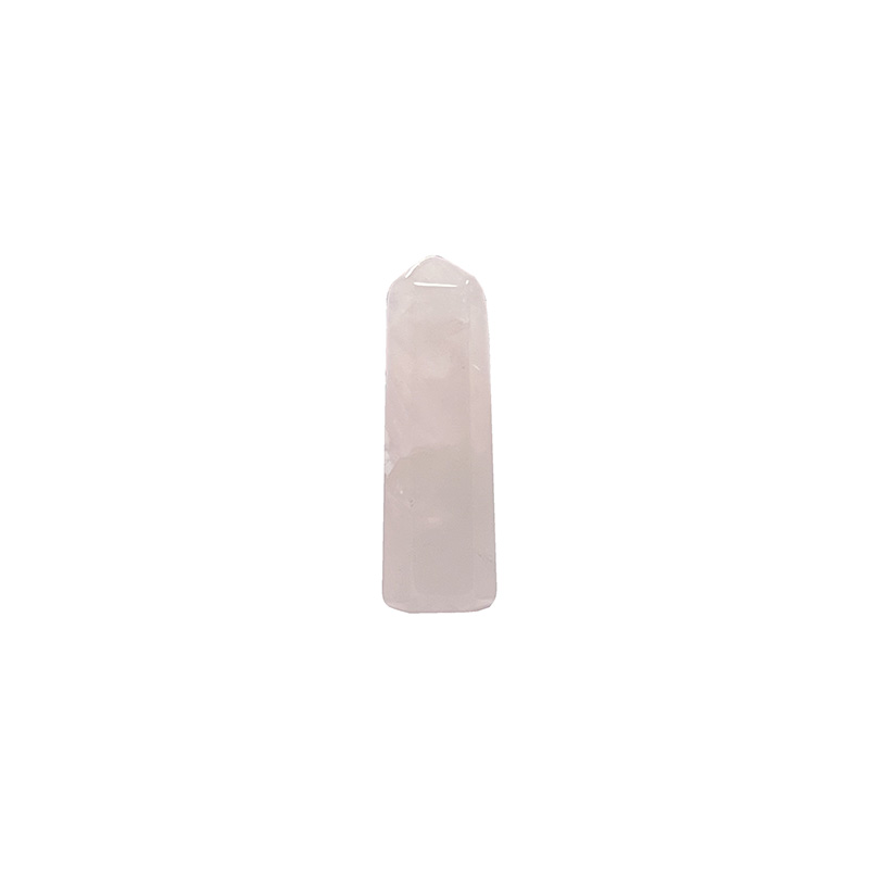 Pointe Quartz rose repolie - La pièce - Tailles et forme variées