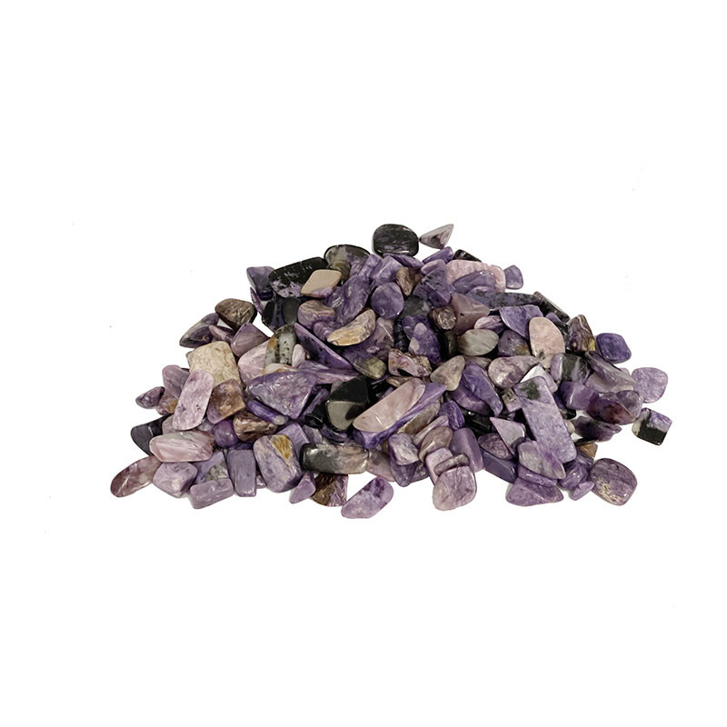 Charoite tailles Grains pierres roulées les 250 grs