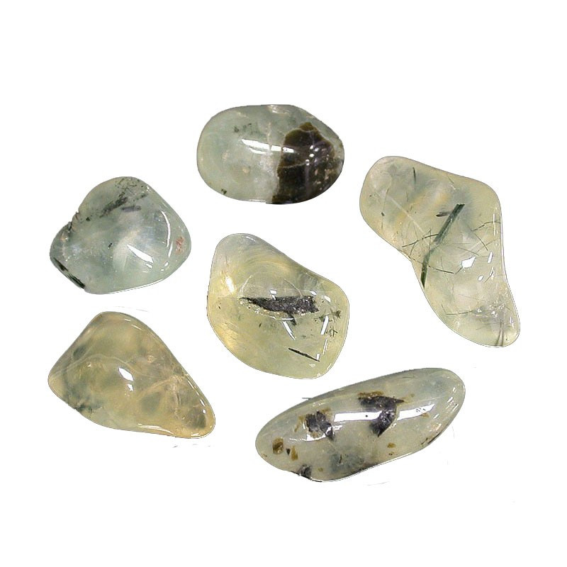 Prehnite extra avec inclusions pierres roulées les 200g