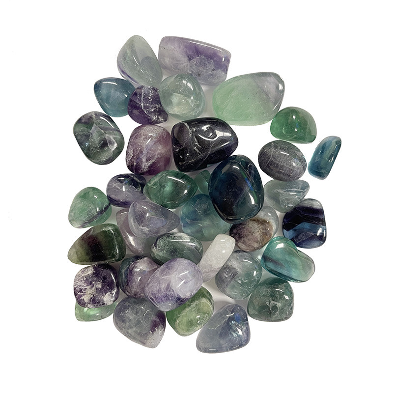 Fluorite multi pierres roulées les 500 grs