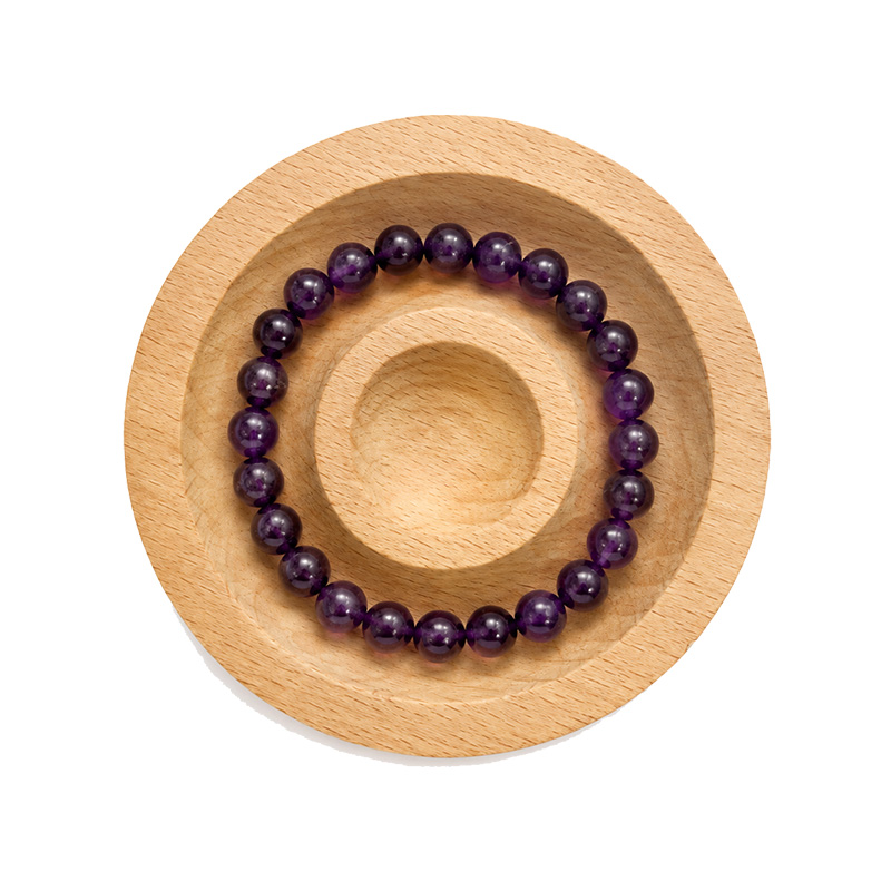 Présentoir rond en bois de hêtre pour bracelet – 9,2 x 1,5 cm - La pièce