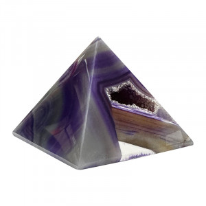 Pyramide agate teintée VIOLETTE - La pièce