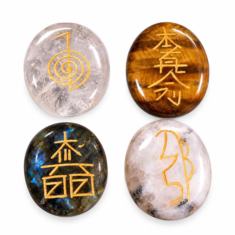 Reiki set de 4 par pierre