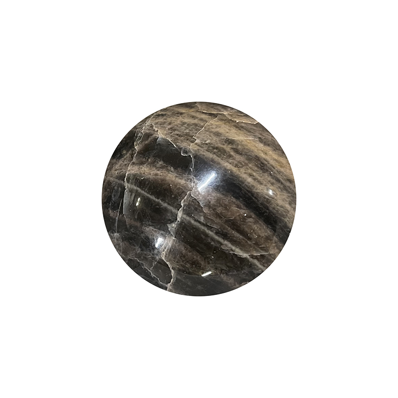 Sphère Microcline noire - Madagascar - la pièce
