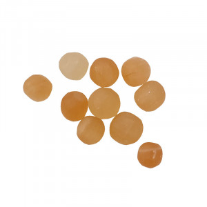 Sphères irrégulières sélénite orange - 10 pièces