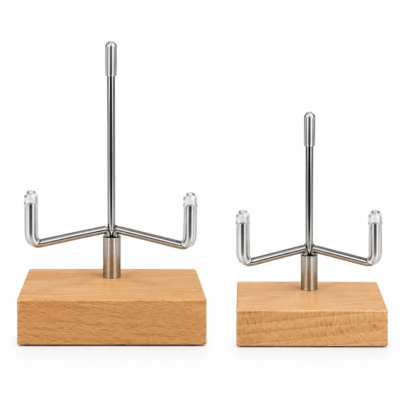 Support en bois et acier avec base réglable - La pièce
