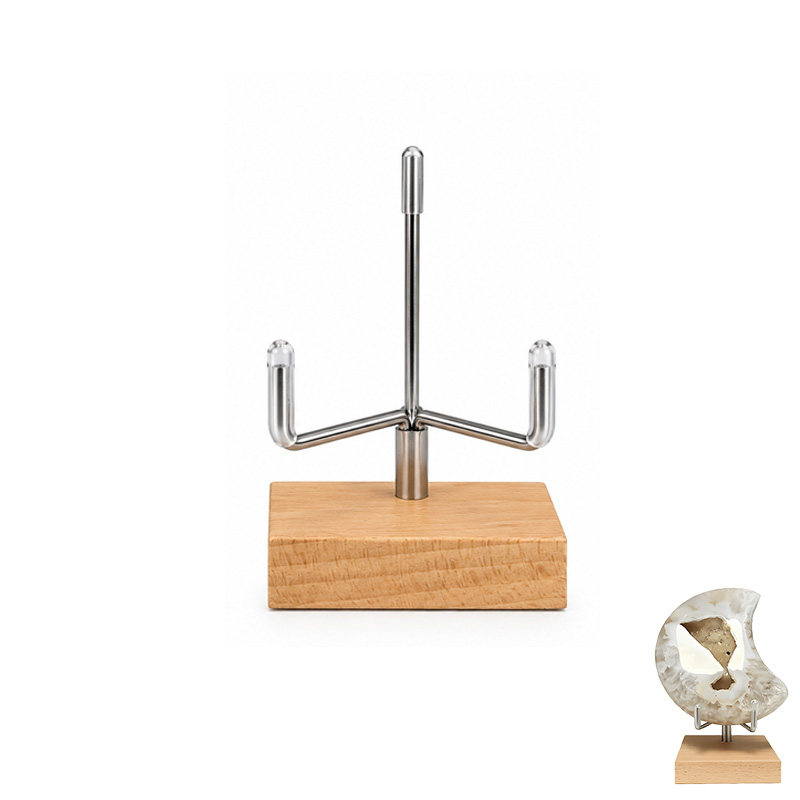 Support en bois et acier avec base réglable - La pièce