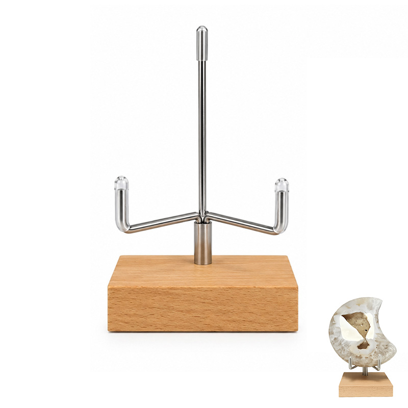 Support en bois et acier avec base réglable - La pièce