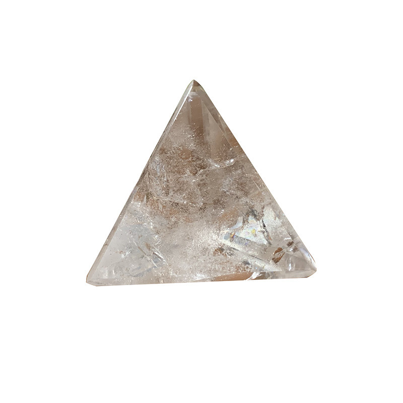 Tétraèdre en cristal de roche