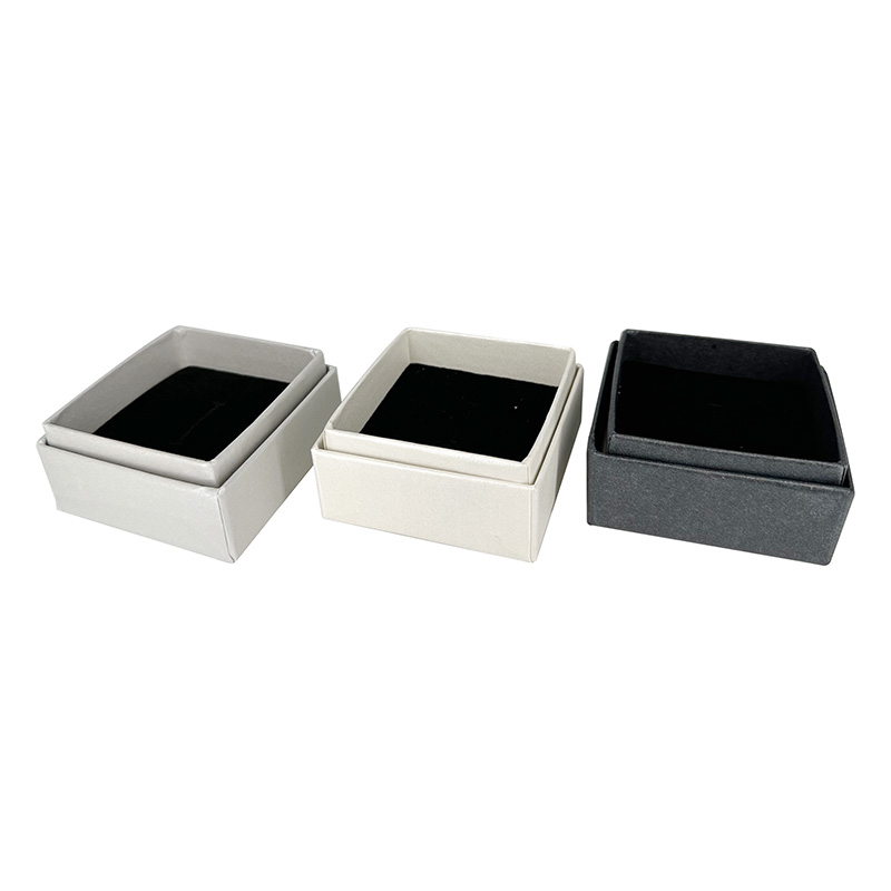 Lot de 36 Boîtes pour Bagues et Boucles d'Oreilles - 12 Noires, 12 Blanches Nacrés, 12 Grises