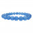 Agate bleue teintée - Bracelet - boule de 4 à 8 mm