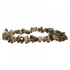 Bracelet baroque Quartz fumé 10 pcs