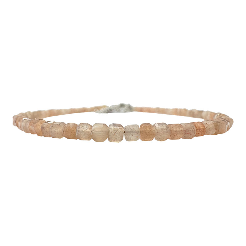 Bracelet carré facetté Pierre de soleil