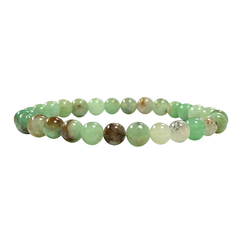 Bracelet Chrysoprase Madagascar boules 6mm