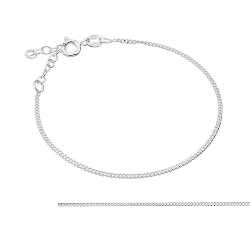 Bracelet gourmette argent 0.925 - poinçonné - La pièce