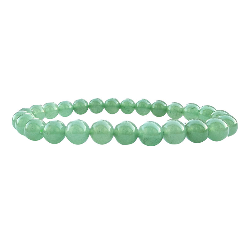 Bracelet Aventurine 8 mm - 20 cm ou 22,4 cm - La pièce