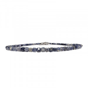 Bracelet carré facetté Saphir