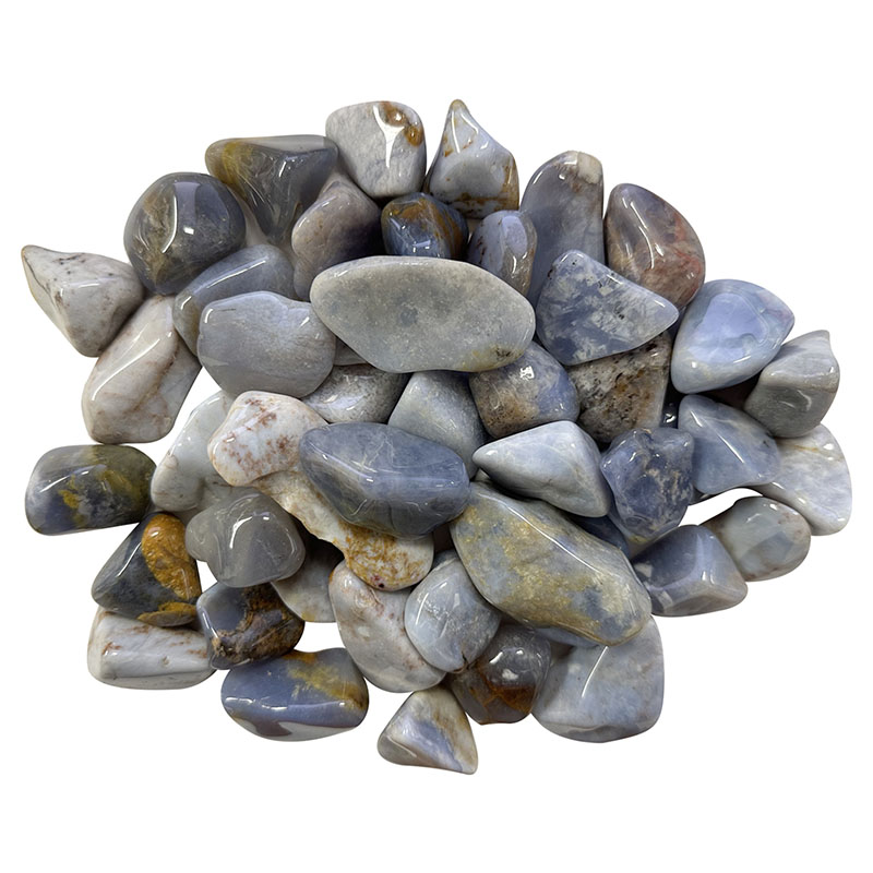 Calcédoine fancy Namibie pierres roulées 1KG