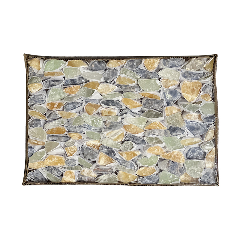 Calcite mixte brute du Mexique le carton