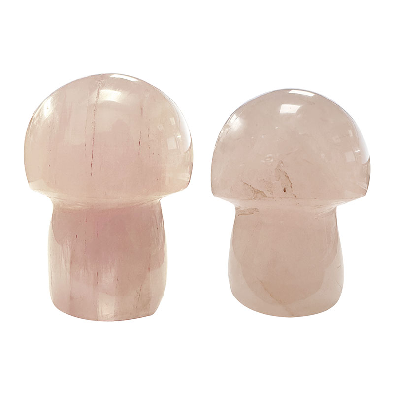 Champignon en quartz rose