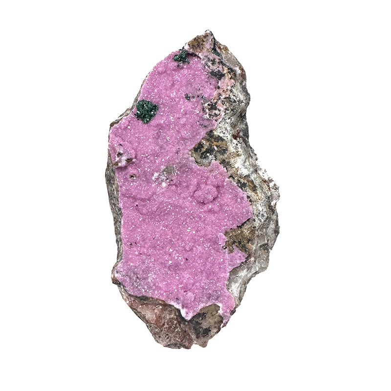 Cobaltocalcite rose cristallisée sur gangue - Congo - Pièce unique - 202304_30
