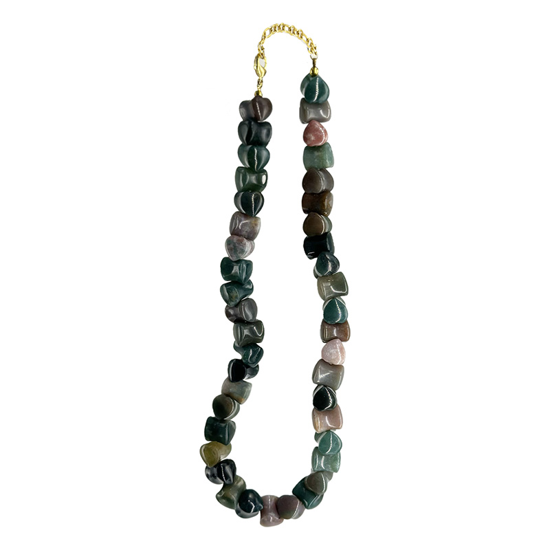 Collier osselets Agate indienne