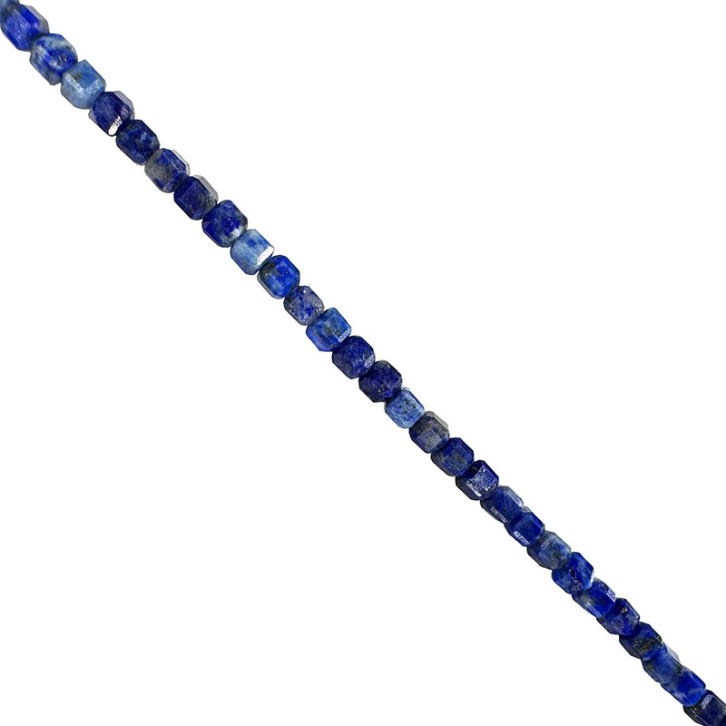 Collier carré facetté 2 mm en Lapis