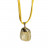 Collier Pierre roulée Cristal de roche craquelé teinté