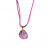 Collier Pierre roulée Cristal de roche craquelé teinté
