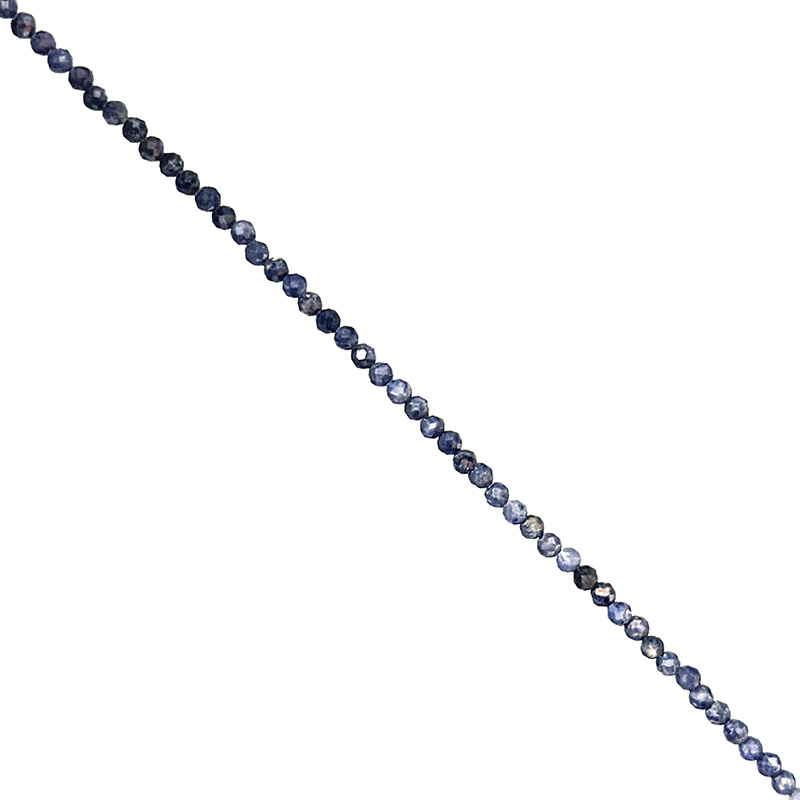 Collier saphir facetté de 2,5 mm