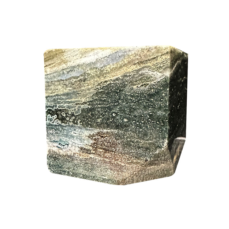 Cube flottant - Jaspe orbiculaire