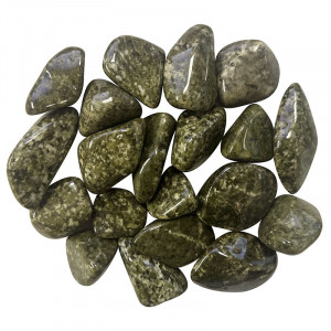 Epidote mouchetée pierres roulées lot de 500 grs
