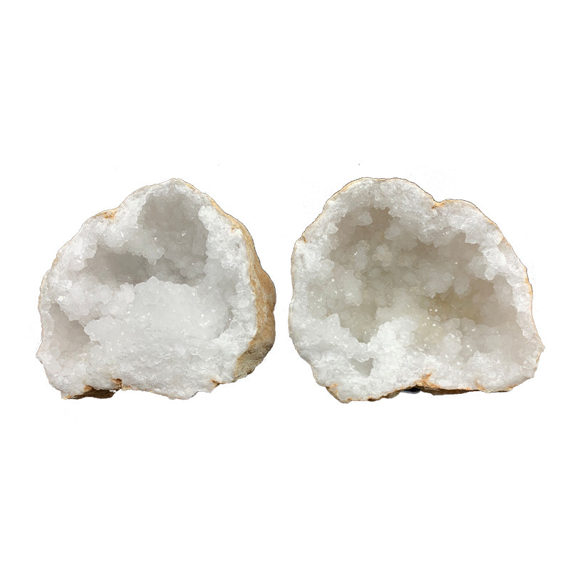 Géode de quartz du Maroc - La paire