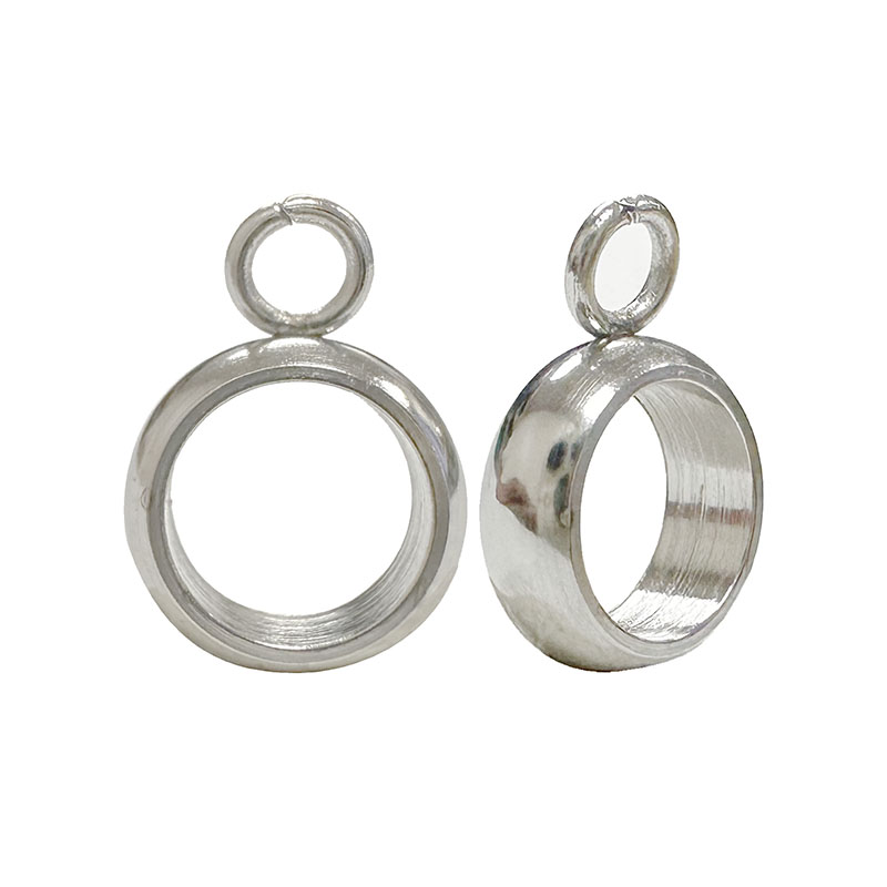 Intercalaire anneau de 5 mm avec anneau ouvert en acier