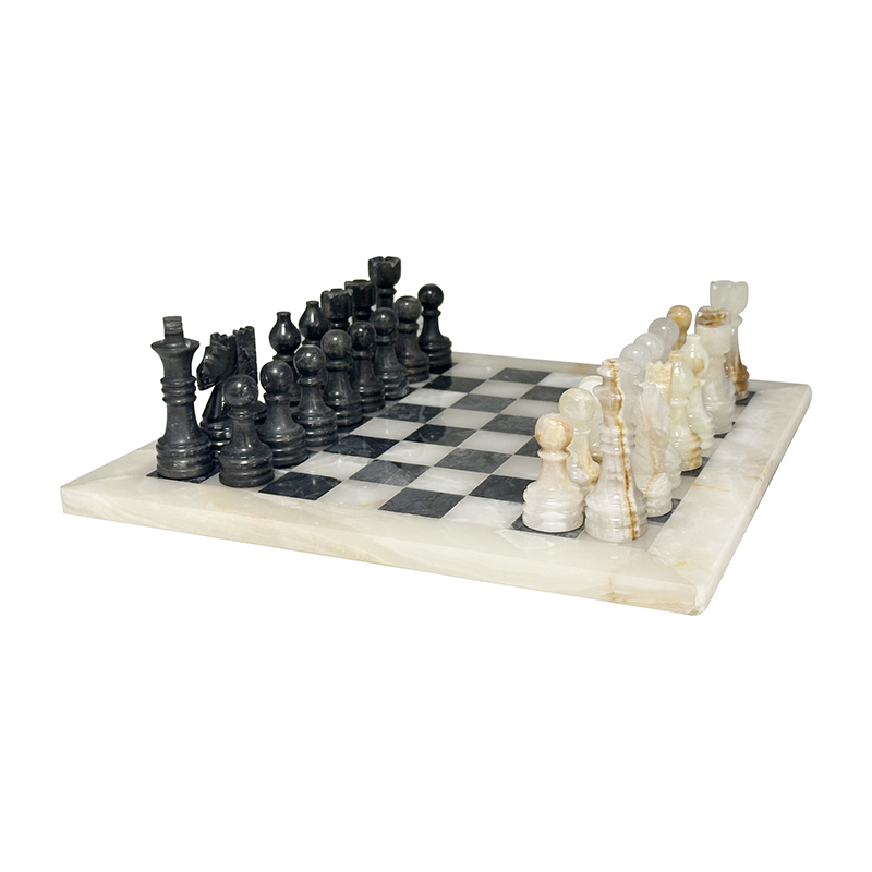 Jeu d’échec onyx blanc et noir