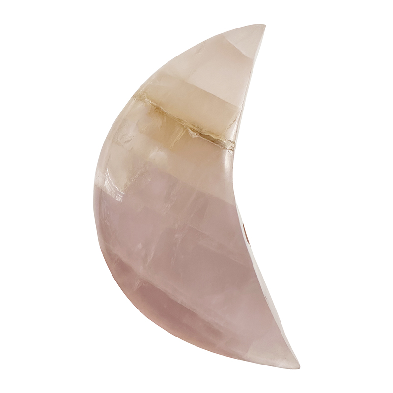 Demi Lune en quartz rose