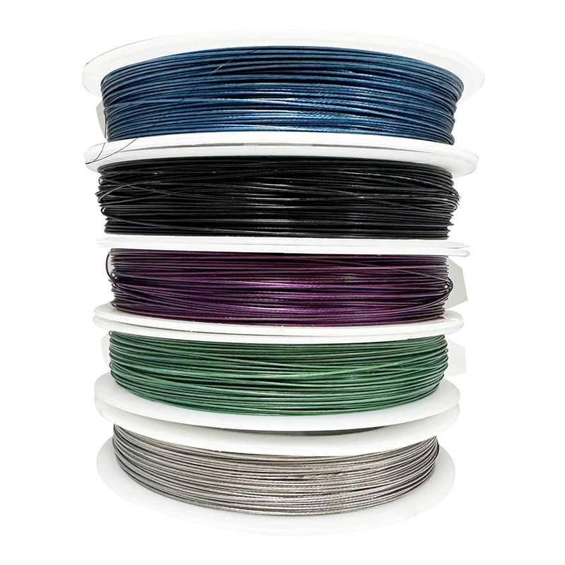 Fil Cablé 50 m coloris assortis les 10 bobines