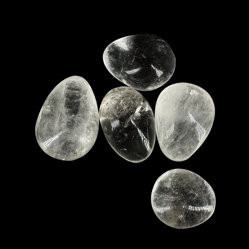 Oeuf cristal de roche lot de 3 ou 5 pièces