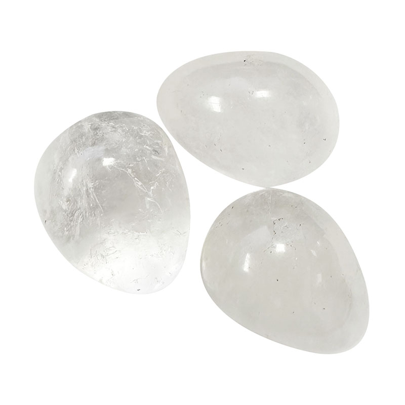 Oeuf cristal de roche lot de 3 ou 5 pièces