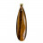 Pendentif goutte facettée bélière Bronze