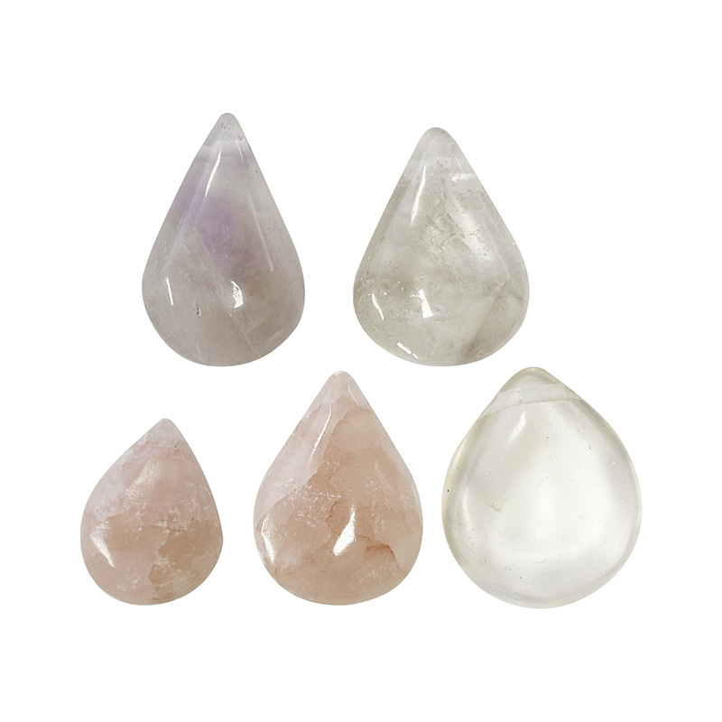 Pendentif goutte percée 5 pièces assorties