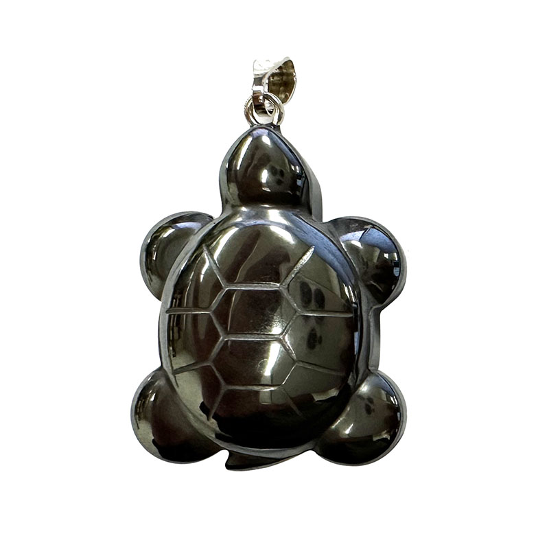 Pendentif Tortue Hématite