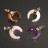 Pendentifs corne 2cm lot de 4 plusieurs coloris