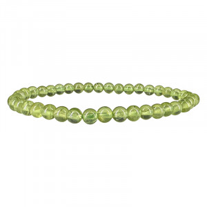 Bracelet en Péridot - Perles de 4 mm
